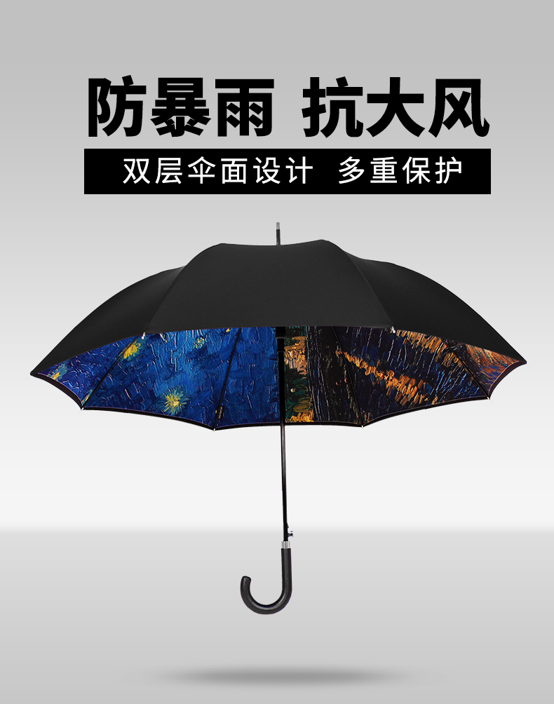 防暴风广告伞